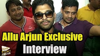 Stylish Star Allu Arjun Exclusive Interview on S/o Satyamurthy Movie