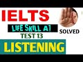 A1 Listening with  Answers | A1 listening test 13 | Listening  A1 Life Skills