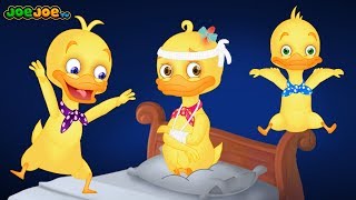 Five Little Ducks Jumping On The Bed | Nursery Rhymes for Children, Kids and Toddlers | JoeJoe TV