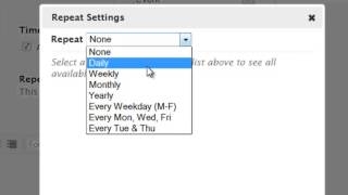 Creating an LMS Calendar Event