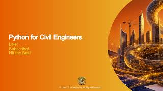Python for Civil Engineers | 01C