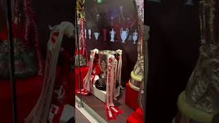 The new Anfield trophy cabinet at Liverpool FC #lfc