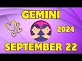 Gemini ♊ 🌌𝐘𝐨𝐮𝐫 𝐍𝐞𝐰 𝐖𝐨𝐫𝐥𝐝 𝐈𝐬 𝐅𝐢𝐧𝐚𝐥𝐥𝐲 𝐇𝐞𝐫𝐞💫Horoscope For Today September 22, 2024 | Tarot