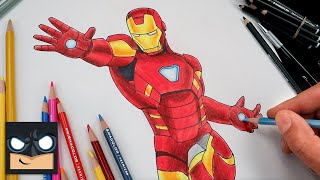 How To Draw Iron Man MK 85 | Draw & Color Tutorial