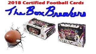 2018 NFL Panini Certified Football Cards Autographs and Memorabilia Cards asmr Opening Packs