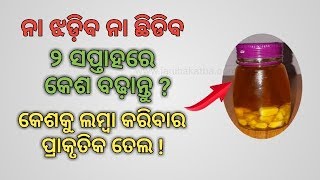 ନା ଝଡ଼ିବ ନା ଛିଡିବ ୨ ସପ୍ତାହରେ କେଶ ବଢ଼ାନ୍ତୁ ? କେଶକୁ ଲମ୍ବା କରିବାର ପ୍ରାକୃତିକ ତେଲ ?