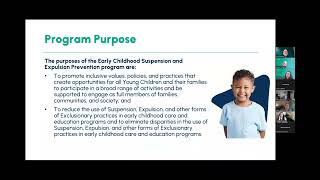 Early Childhood Suspension and Expulsion Prevention Program Central Entity Webinar