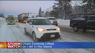 Chain Controls Lifted On I-80, But Expect A Lot Of Traffic