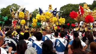 H24年10月14日（日）曽根天満宮秋祭り曽根東練り合わせ