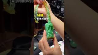 好料配好工，链雕你们见过吗？#翡翠 #翡翠直播 #玉见匠人 #手艺人