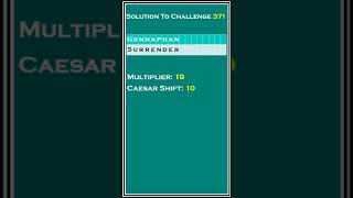 A __________ in the process? (Decoding Challenge)