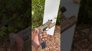 9mm vs Wood Door#viral #gun #youtubeshorts #subscribe #fyp #shorts