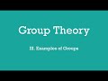 Examples of Groups