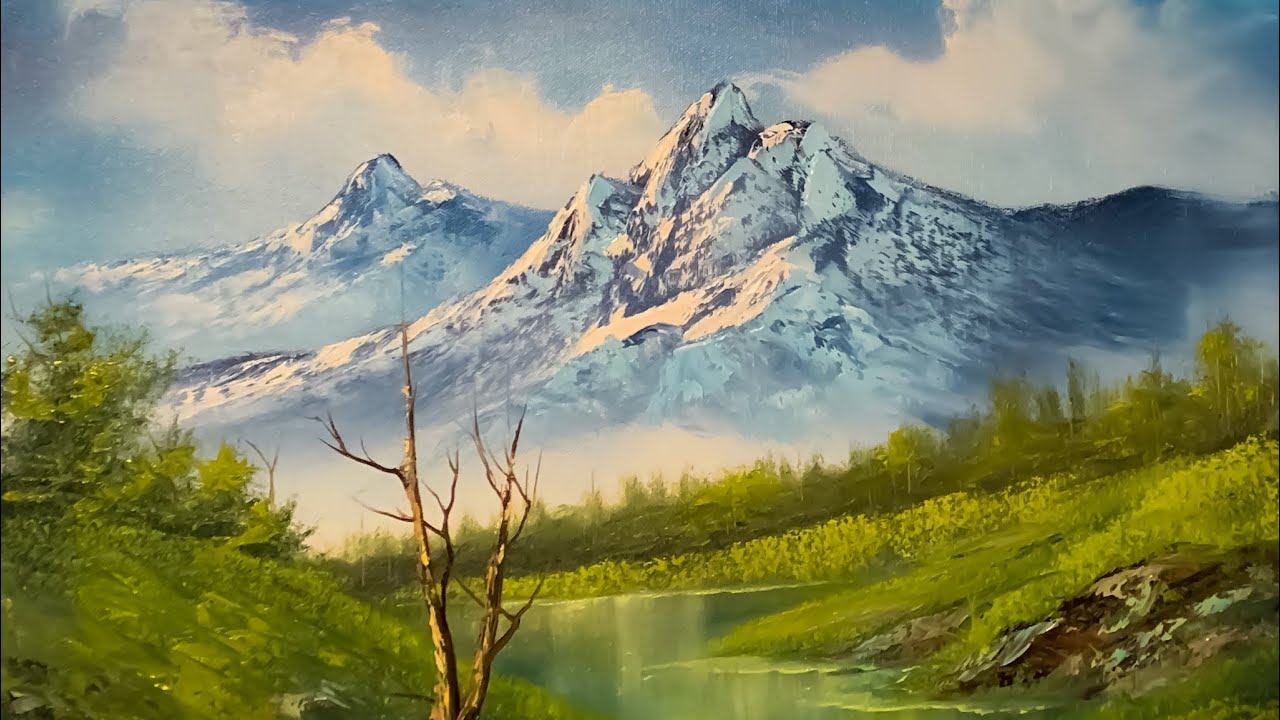 Painting A Landscape - Oil Paint - Paintings By Justin - YouTube