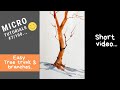 Micro Tutorial 7/100: How to make Tree Trunks and Branches #shorts video