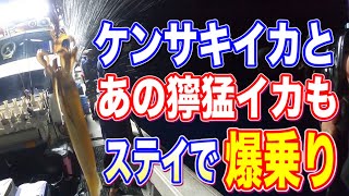 【船イカ釣り後編】勝手に釣れちゃう！！オモリグのステイで大爆釣！！