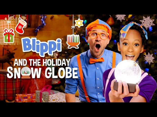 Blippi And The Holiday Snow Globe Movie Blippi Meekah S Festive