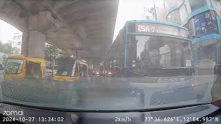 BMTC Bus - 25A | KA 51 0584 rear ends my Slavia