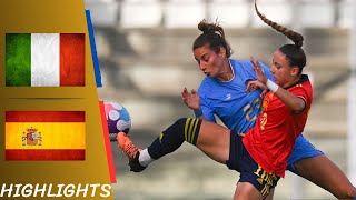 Italy vs Spain | Friendly International Women - Highlights All Goals 01/07/22