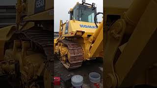 Cambio de aceite de motor y hidraulico y filtros. Bull  Komatsu 155ax