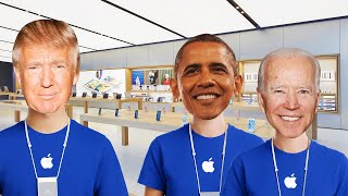 US Presidents Go To The Apple Store