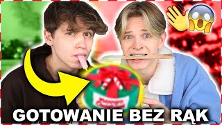 GOTOWANIE BEZ RĄK CHALLENGE 🎄😱| Dominik Rupiński \u0026 Paweł Zmitrowicz