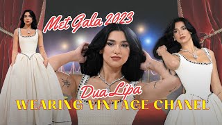 Dua Lipa's Met Gala Masterpiece: The Vintage Chanel Bridal Gown that Rocked the Red Carpet! 😱👗