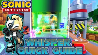 Whisper Event Quick Guide + QOL Update (Sonic Speed Simulator)