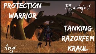 WoW: Classic | Tanking Razorfen Kraul as a Prot Warrior [ RFK ] | Aezyr