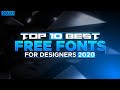 Top 10 Free Fonts for Designers (2020)