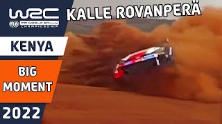 Rovanperä nearly crashes on WRC Safari Rally Kenya 2022