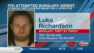 Attempted break in at North Topeka home leads to weekend burglary arrest