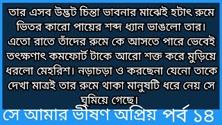 সে আমার ভীষণ অপ্রিয়।।  রোমান্টিক গল্প।। সুহাসিনী মিমি।। পর্ব ১৪