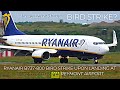 CONFIRMED BIRD STRIKE? Ryanair B737-800 Landing at Lodz Airport from Brussels | Filmed in 4K UHD