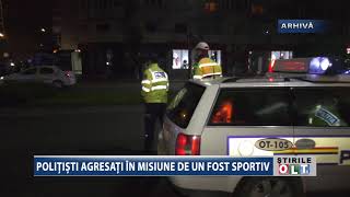 POLITISTI AGRESATI IN MISIUNE DE UN FOST SPORTIV 0112