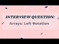 Arrays: Left Rotation | HackerRank Solution