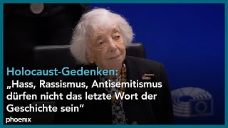 Holocaust-Gedenken: Margot Friedländer spricht vor EU-Parlament