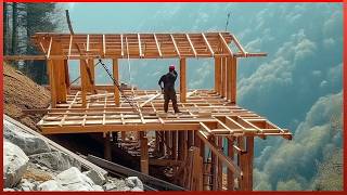 Man Builds Amazing House on Steep Mountain in 8 Months | Start to Finish  by @Mr