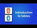 HTML5 and CSS3 Beginner Tutorial 28 - Introduction to tables