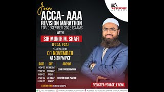 Advanced Audit & Assurance | Day 2 | AAA Revision Marathon Dec 23 | ACCA | Escribir Academy