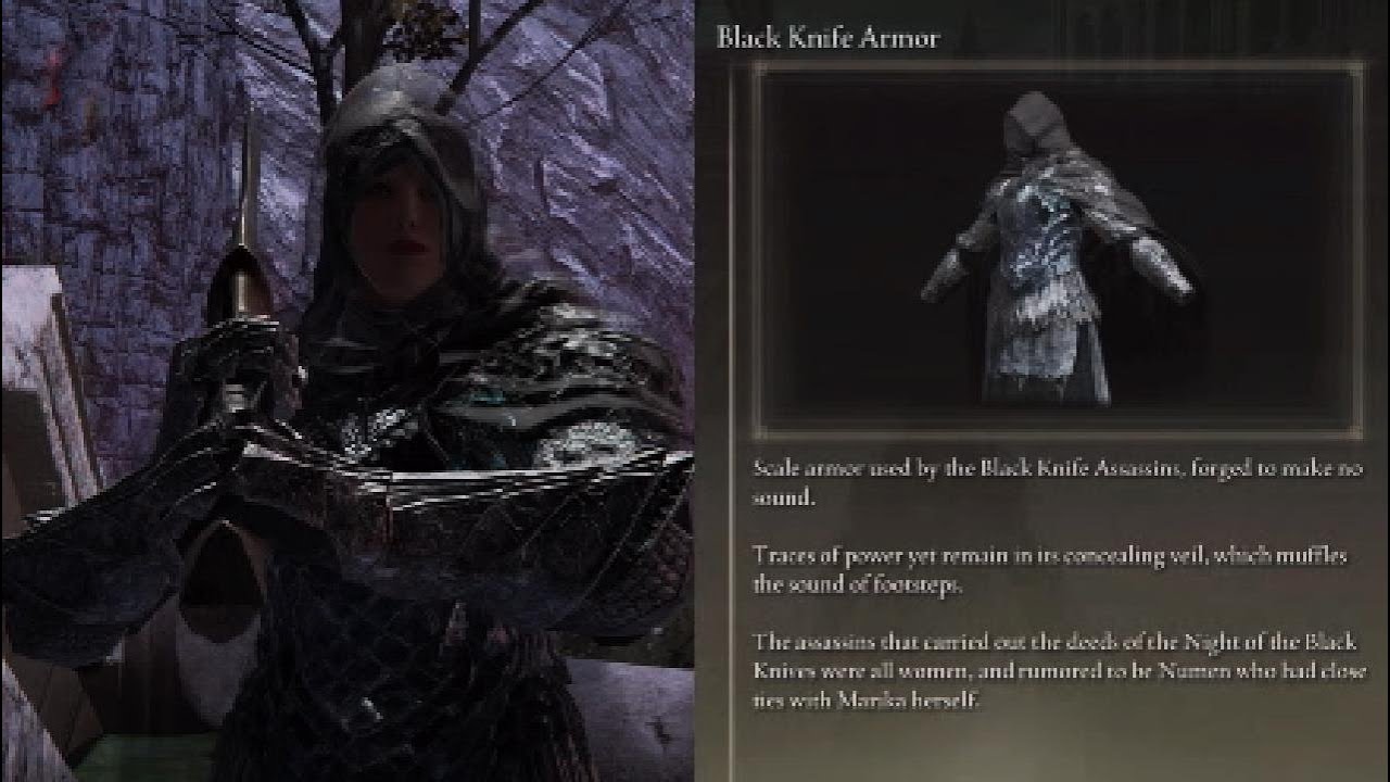 Elden Ring Black Knife Full Armor Set Location, Lore, And Showcase ...