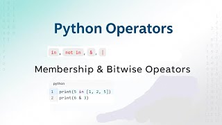 Python Operators Explained|: Part 2