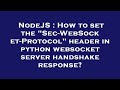 NodeJS : How to set the 