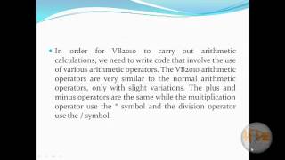 Visual Basic-Mathematical Operations#7