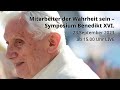 LIVE | Mitarbeiter der Wahrheit sein - Symposium Benedikt XVI.