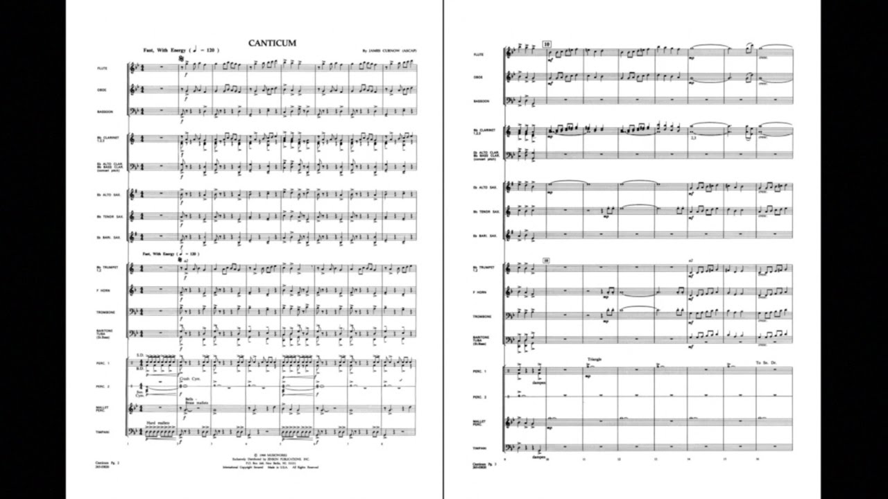 Canticum By James Curnow Youtube