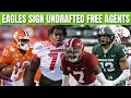 PHILADELPHIA EAGLES SIGN SEVERAL UNDRAFTED FREE AGENTS