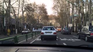 Driving in Iran, Tehran, Tagreesh March 2014