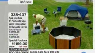 Spa in a Box 6' Portable Spa with Insulated Inflatable...