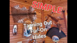 Hide Tanning With The Fur On The Easy Way